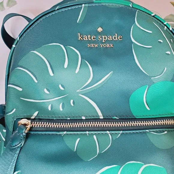 MAKE AN OFFER Kate Spade Chelsea Monstera Leaves Print  display picture 2